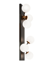 Wall Sconce, 6-Light, Aged Gold Brass, 26.25"H (W83006AGOP 305XN13