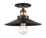 Bulstrodes Workshop Semi-Flush Mount, 1-Light, Brass, 10.25"W (X46111AGBK 305UP9Y)