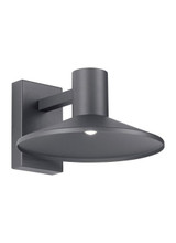 Visual Comfort & Co. Modern Collection Ash Outdoor Wall Mount, 1-Light, Black, 14.6"W (700OWASHH92712DHUNV 703E566) 