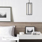 Kenway Pendant, 1-Light, LED, Black, 18"H (700TDKNW18B-LED930 70PDFRV)