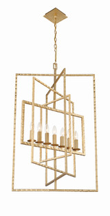 Capri Chandelier - Antique Gold 38"H