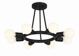 Dakota Semi Flush Mount - Black 12"H