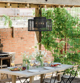 Jayna Chandelier - Matte Black 16.5"H