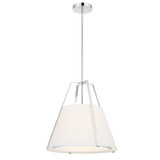 Fulton Chandelier - Polished Nickel 18.5"H