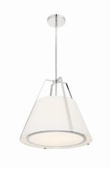Fulton Chandelier - Polished Nickel 18.5"H