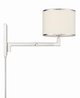 Crystorama Madison Task Light - Polished Nickel 13"H 