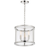 Crystorama Devon Mini Chandelier - Polished Nickel 10"H 
