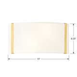 Fulton Wall Sconce - Antique Gold 6.25"H