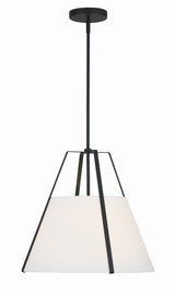 Fulton Chandelier - Black 18.5"H
