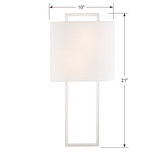 Fremont Wall Sconce - Polished Nickel 21"H