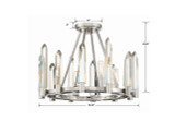 Crystorama Watson Semi Flush Mount 