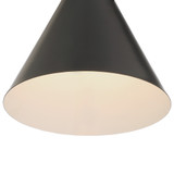Xavier Mini Pendant - Matte Black 12"H