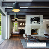 Foundry Pendant, 1-Light, LED, Black, 17.4"H (700TDFNDB-LED930 70PDEWD)