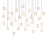 Currey and Company Dove 30-Light Linear Multi-Drop Pendant 
