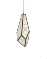 Currey and Company Glace Mirror 15-Light Linear Multi-Drop Pendant 