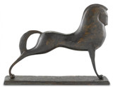 Assyrian Horse Bronze, Currey and Company (1200-0365 RP4H)