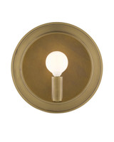 Currey and Company Chaplet Brass Wall Sconce 
