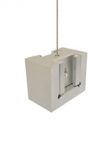 Visual Comfort & Co. Modern Collection Dyna Mechanical Connector, Anodized Black, 1.3"W (700DYNAB 703TDW2) 