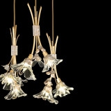 Azu Pendant, Round, 6-Light, Gold, 22"W (916540-2ST NLYG)