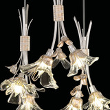 Azu Pendant, Round, 6-Light, Silver, 22"W (916540-1ST NLYF)