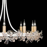 Azu Chandelier, Round, 10-Light, White, 34.5"W (915240-3ST NLYX)