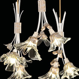 Azu Pendant, Round, 6-Light, White, 22"W (916540-3ST NLYH)