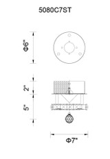 CWI Lighting Ring Flush Mount 