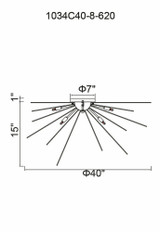 Savannah 8 Light Flush Mount