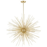 Savannah Chandelier, 9-Light, Gold Leaf, 30"W (1034P30-9-620 3069GJP)