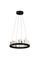 Juliette Chandelier, LED, Black, 16"W (1043P16-101 3069GKA)