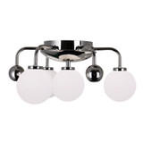 CWI Lighting Element Flush Mount, 4-Light, Polished Nickel, 16"W (1125C16-4-613 3069KFM) 