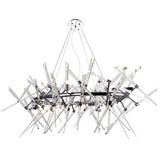 Icicle Chandelier, 12-Light, Chrome, 43"W (1154P43-12-601-O 3069LDN)