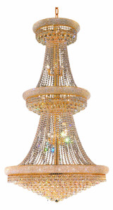 Empire Chandelier, 34-Light, Gold, 36"W (8001P36G 3060HDU)
