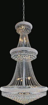 Empire Chandelier, 34-Light, Chrome, 36"W (8001P36C 3060HDT)