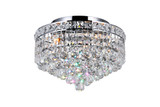 Luminous Flush Mount, 3-Light, Chrome, 12"W (8002C12C 3066EUR)