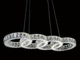 Milan Chandelier, LED, Chrome, 33"W (5629P33ST-O 3060FFV)