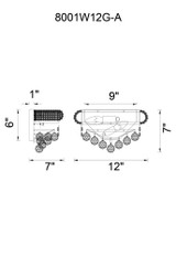 CWI Lighting Empire Wall Sconce, 2-Light, Chrome, 6"H (8001W12C-A 3066DWN) 