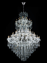 Maria Theresa Chandelier, 84-Light, Chrome, 70"W (8318P70C-84 (Clear)-A 3063D5F)