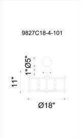 Miette Cage Flush Mount