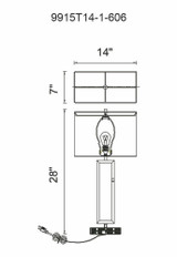 CWI Lighting Torren Table Lamp 