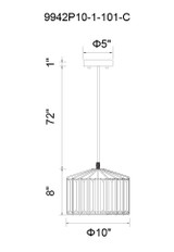 Alethia Drum Shade Pendant