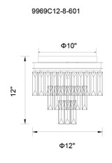 CWI Lighting Weiss Flush Mount 