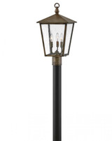 Hinkley Huntersfield Post Mount Light Burnished Bronze 