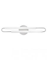 Eos Medium LED Vanity Light, 1-Light, Brushed Nickel, 25"W (53860BN 9Q4LA)