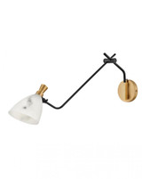 Sinclair Bathroom Wall Sconce, LED, Heritage Brass, 29.75"H (33792HB 9Q3ME)