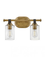 Halstead Bath Vanity Light, 2-Light, Heritage Brass, 16"W (52882HB 9Q4KY)