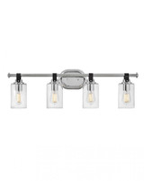 Hinkley Halstead Bath Vanity Light, 4-Light, Chrome, 32"W (52884CM 9Q4L1) 