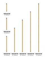 36" Downrod Heritage Brass, Hinkley 990036FHB