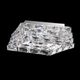 Glissando Flush-Mount, 5-Light, LED, Stainless Steel, Clear Swarovski Crystal, 15.5"W (STW710N-SS1S 1J5ZUK)