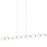Matteo Lighting Oni Linear Chandelier, LED, Oxidized Gold, 37.5"W (C83437OG 305XPXJ) 